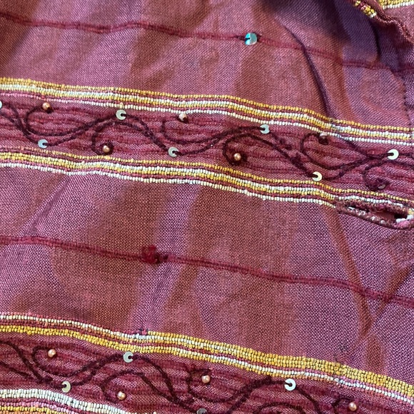 Burgundy Striped Reverse Jacket - Picture 3 of 5